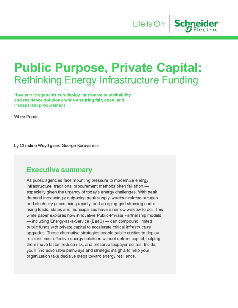 Rethinking Energy Infrastructure Funding