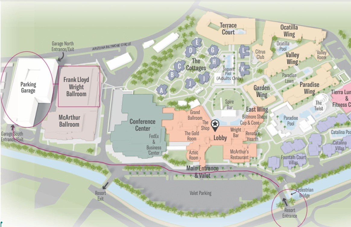 Arizona DGS 2026 Parking Map image