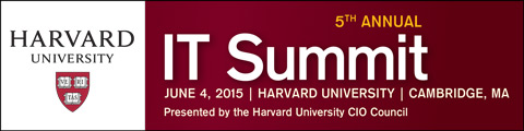 Harvard University IT Summit 2015 Banner