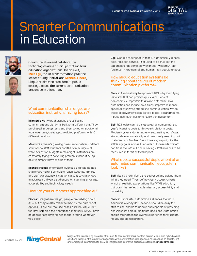 Smarter Communications  in Education