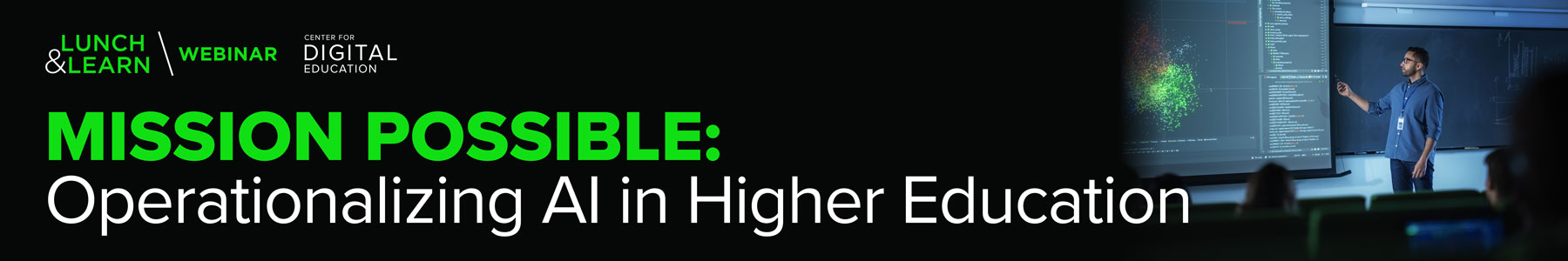 Mission Possible: Operationalizing AI in Higher Education Banner