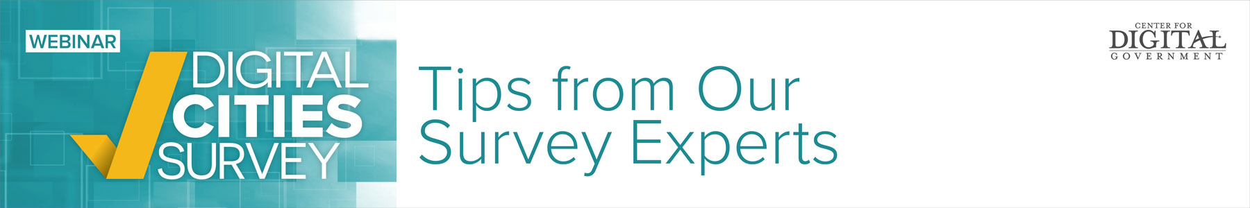 Digital Cities Survey Success: Tips from Our Survey Experts Banner