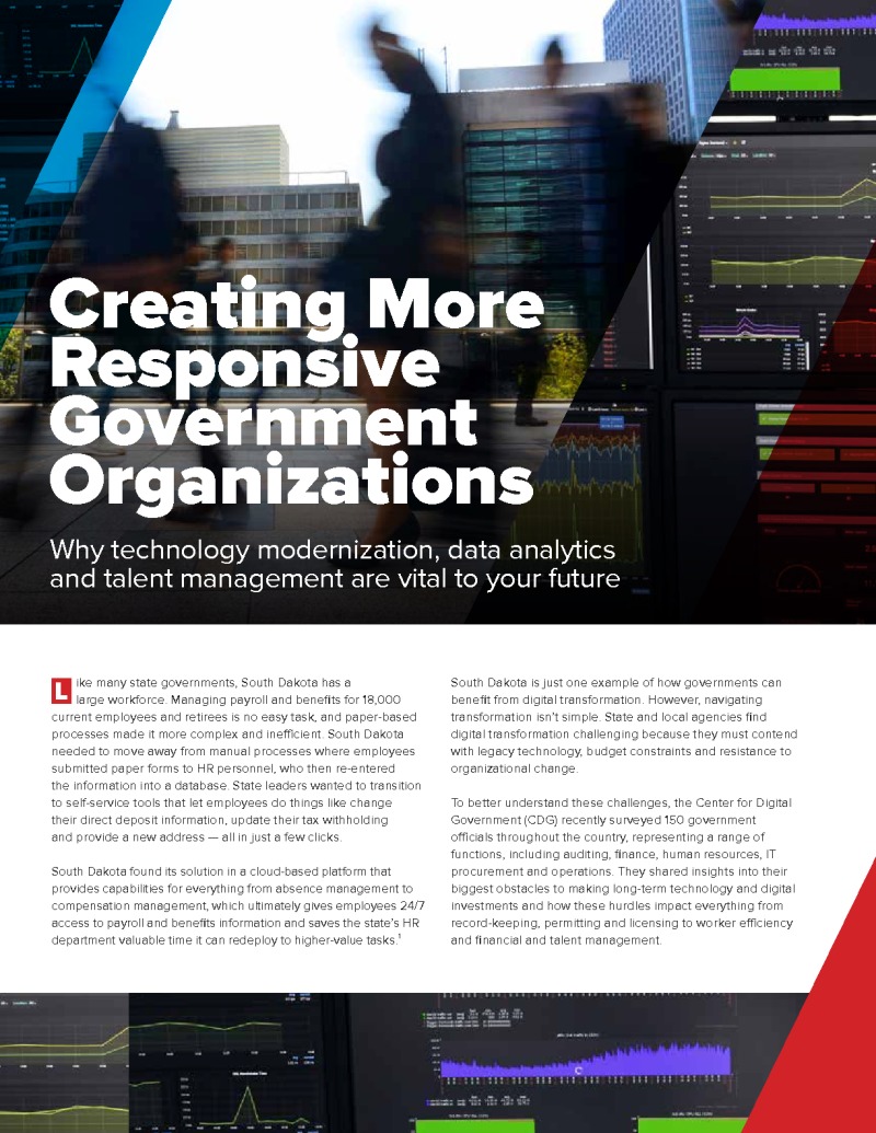 Creating More Responsive Government Organizations