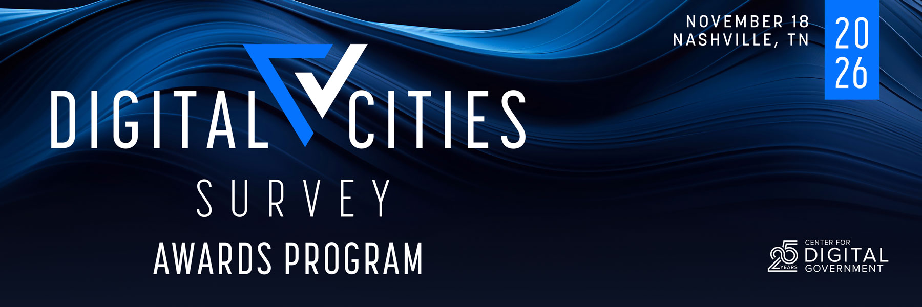 Digital Cities Survey Awards Event 2026 Banner
