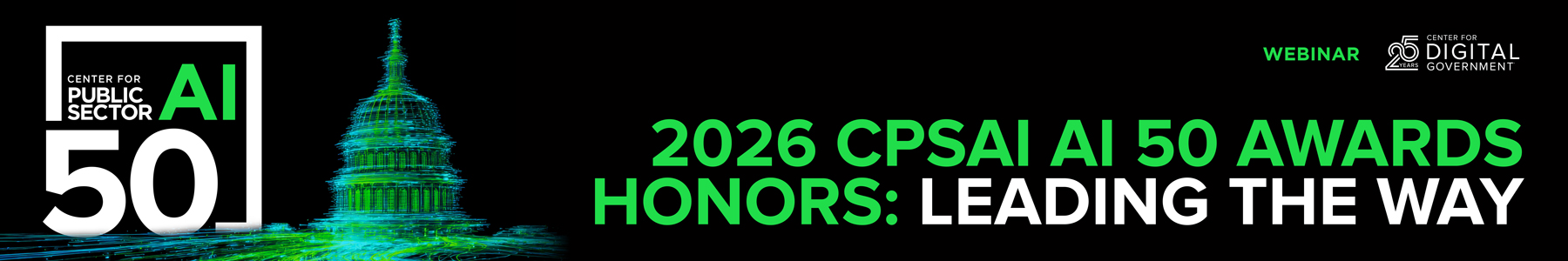 2026 CPSAI AI 50 Awards Honors: Leading the Way Banner