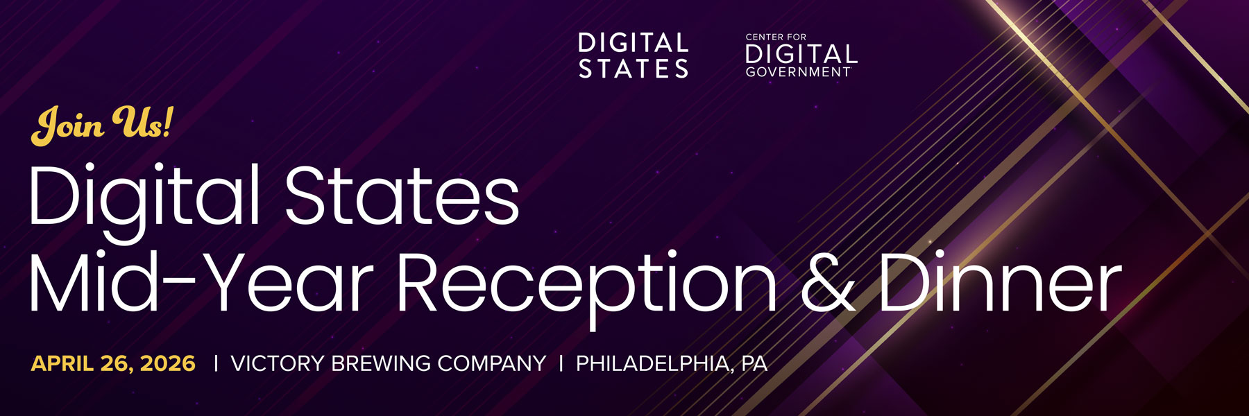 Digital States Mid-Year Reception and Dinner 2026 Banner