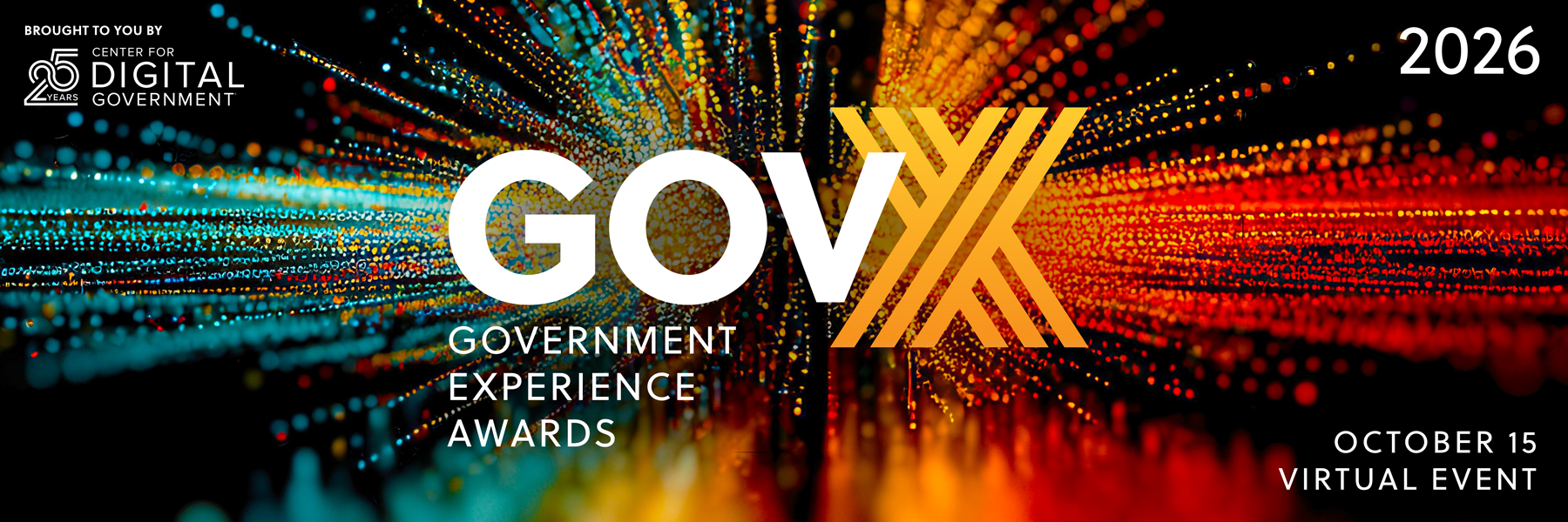 Join the Center for Digital Government for the 2026 GovX Awards! Banner
