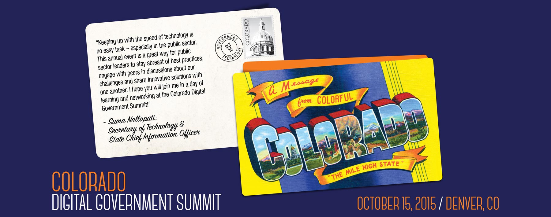 Colorado Digital Government Summit 2015 Banner