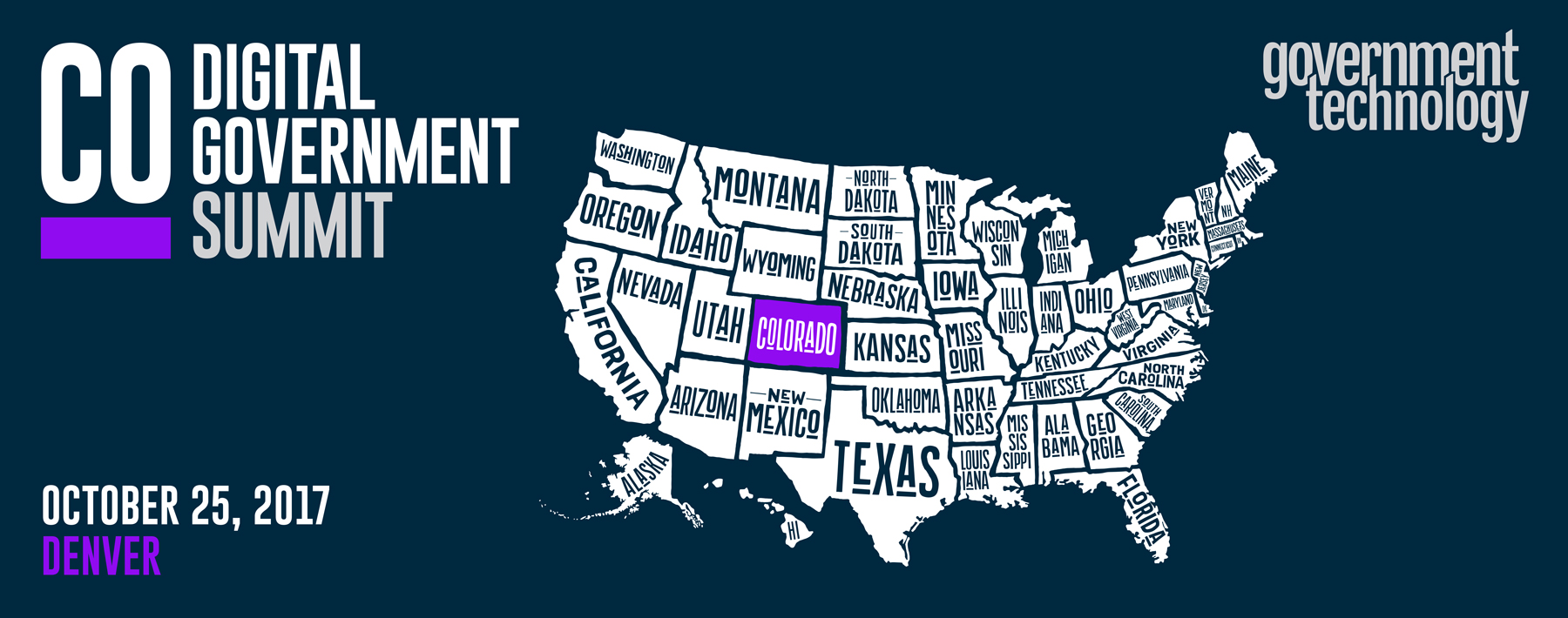 Colorado Digital Government Summit 2017 Banner