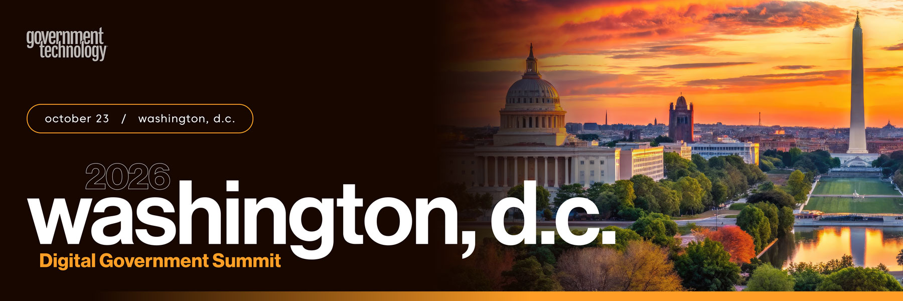 Washington DC Digital Government Summit 2026 Banner