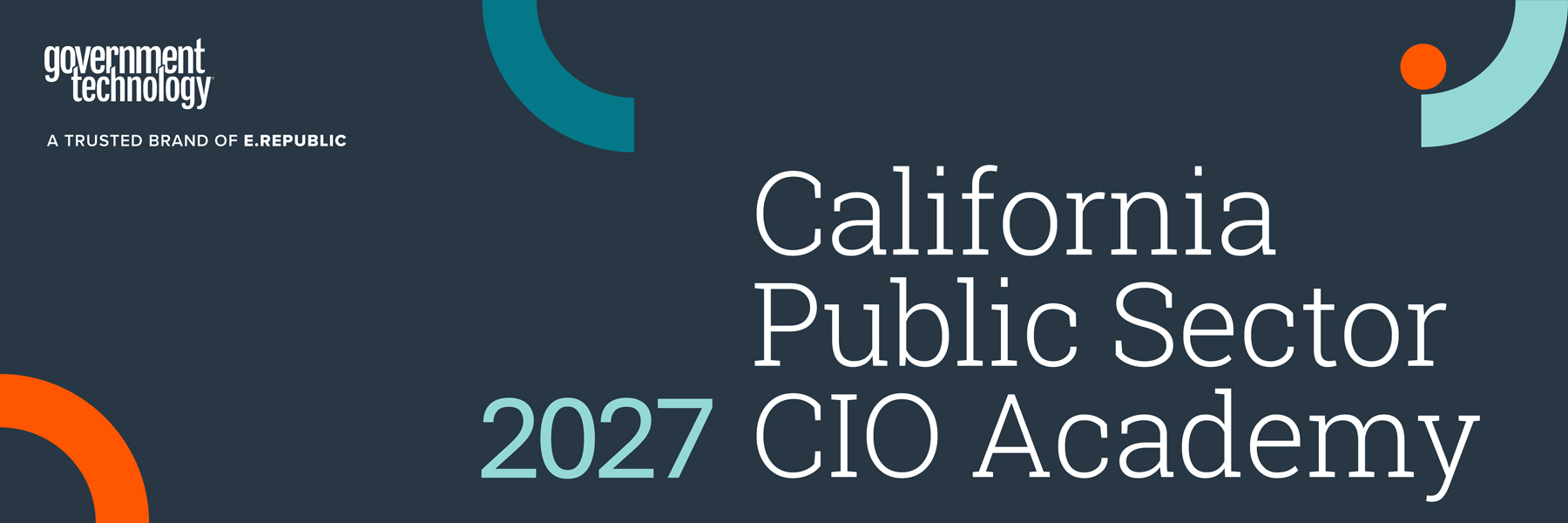 California Public Sector CIO Academy 2027 Banner