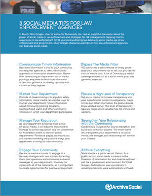 8 Social Media Tips for Law Enforcement Agencies