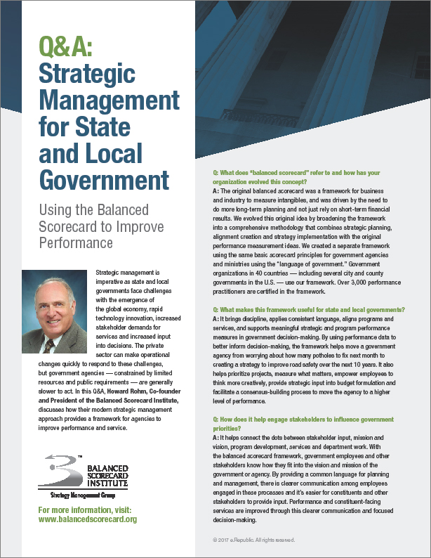 Strategic Management for State and Local Government