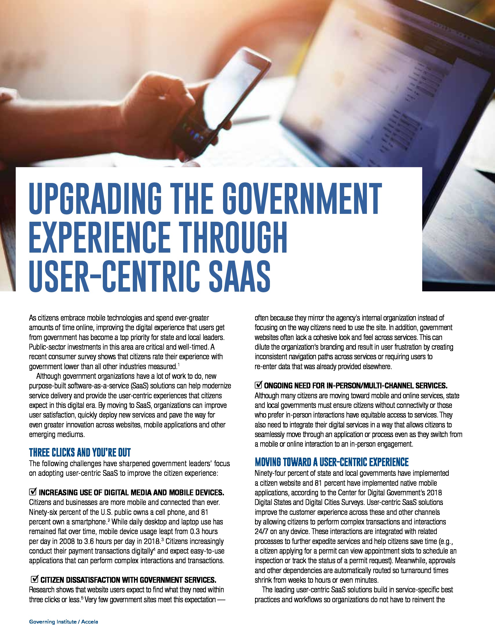 Upgrading the Government Through User-Centric SaaS