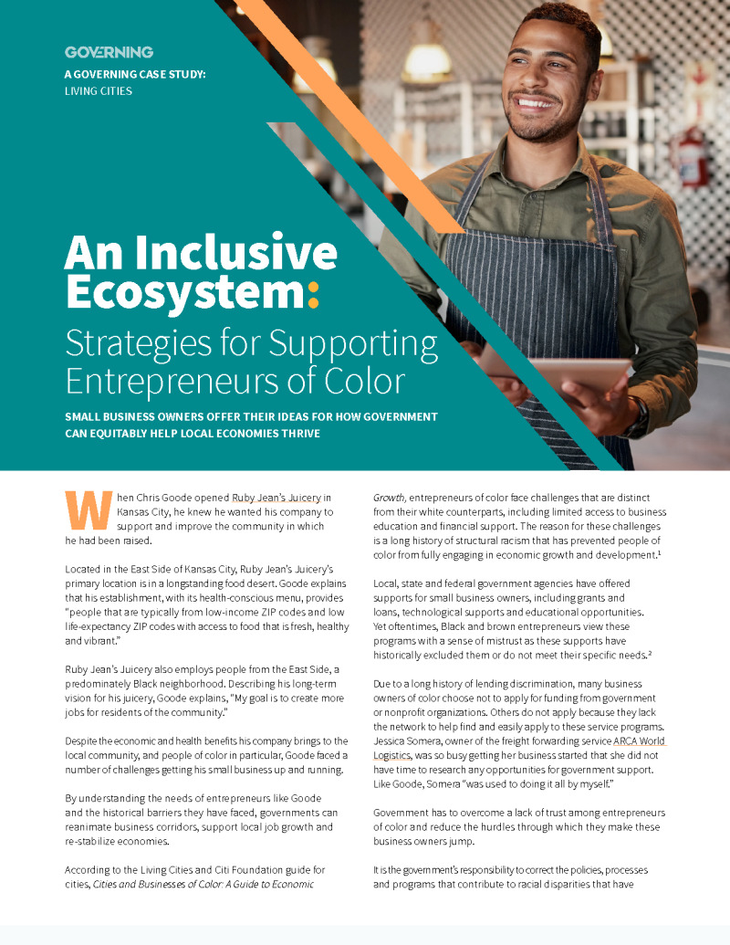 An Inclusive Ecosystem: Strategies for Supporting Entrepreneurs of Color