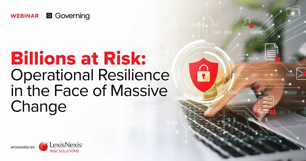 Maximum Risk Red Face Billions at Risk: Operational Resilience in the Face of Massive Change