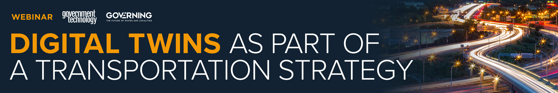 Digital Twins as part of a Transportation Strategy. Banner