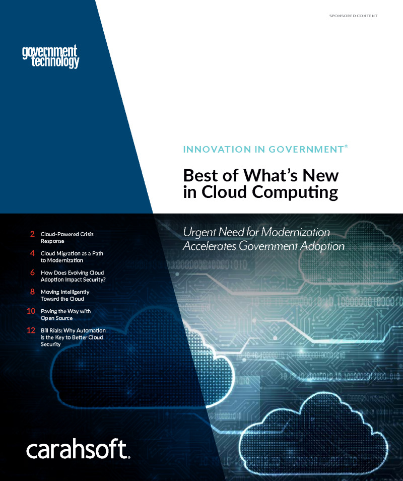 Best of What's New in Cloud Computing: Urgent Need for Modernization Accelerates Government Adoption