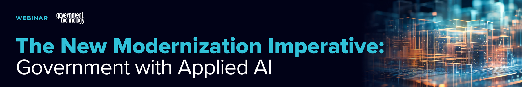 The New Modernization Imperative: Government with Applied AI Banner