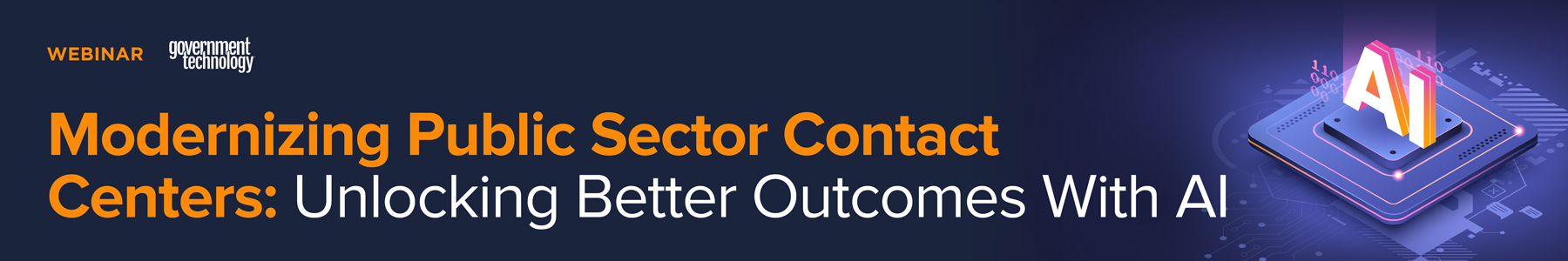 Modernizing Public Sector Contact Centers: Unlocking Better Outcomes With AI Banner