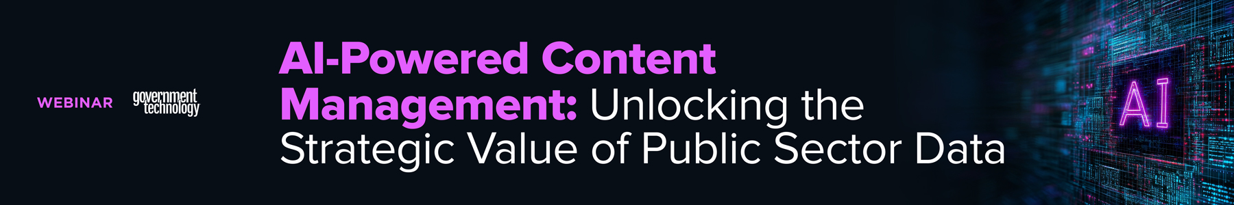 AI-Powered Content Management: Unlocking the Strategic Value of Public Sector Data Banner
