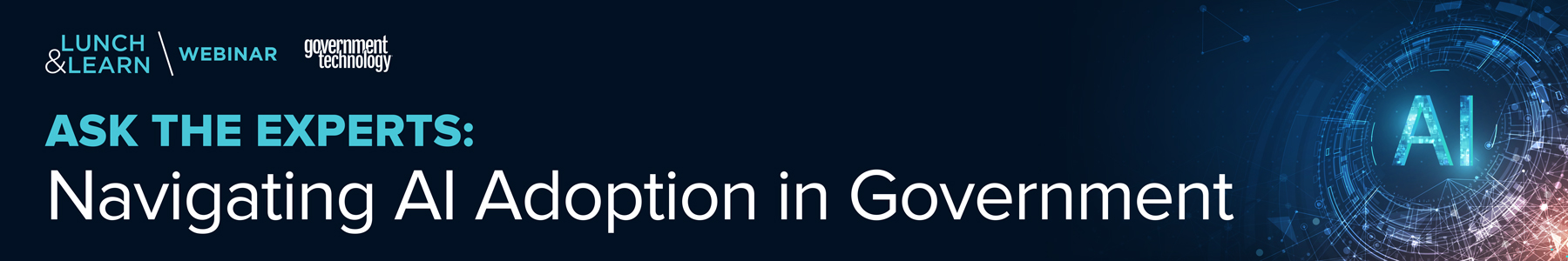 Ask the Experts: Navigating AI Adoption in Government Banner