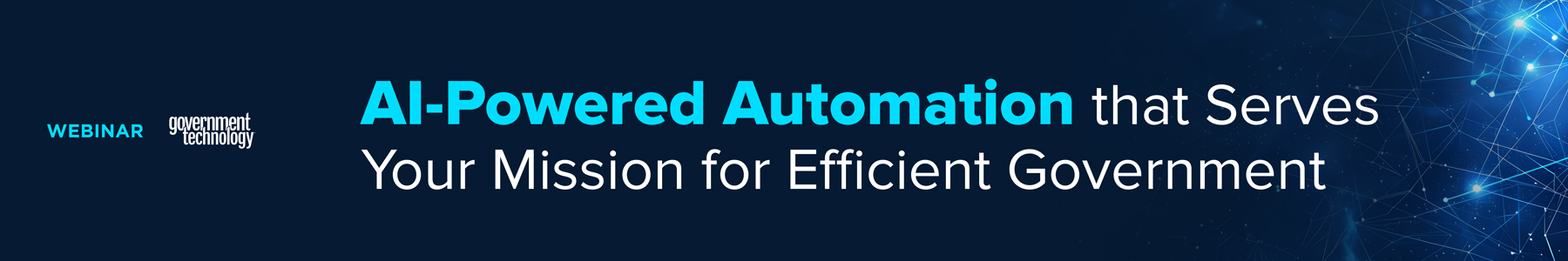 AI-Powered Automation that Serves Your Mission for Efficient Government Banner