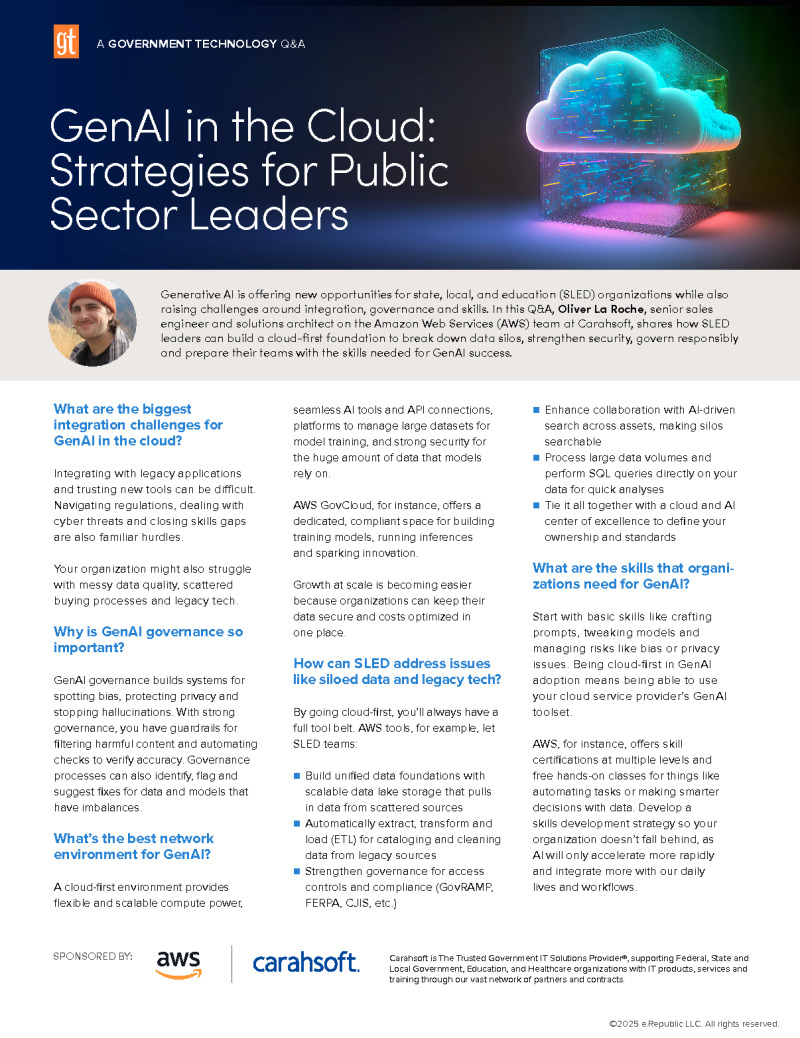 Q&A: GenAI in the Cloud: Strategies for Public Sector Leaders