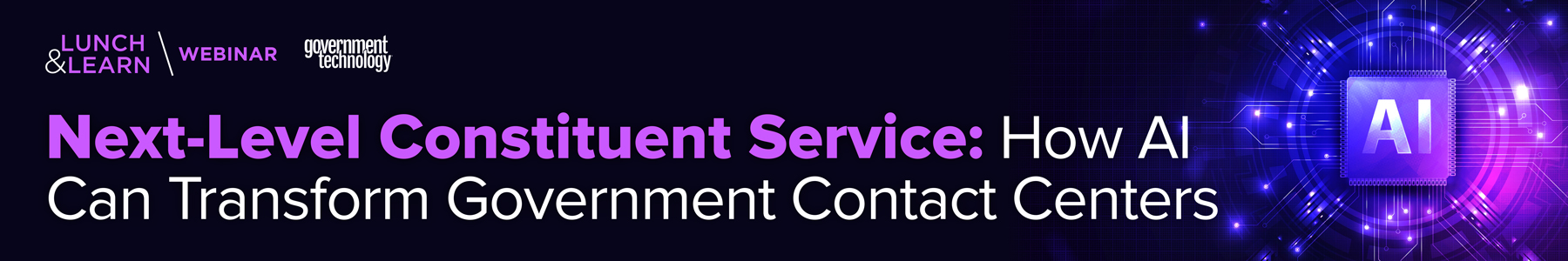 Next-Level Constituent Service: How AI Can Transform Government Contact Centers Banner