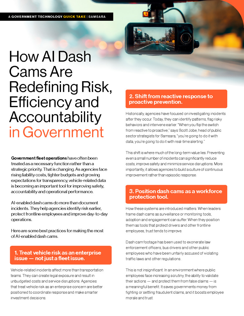 How AI Dash Cams Are Redefining Risk,  Efficiency and Accountability in Government