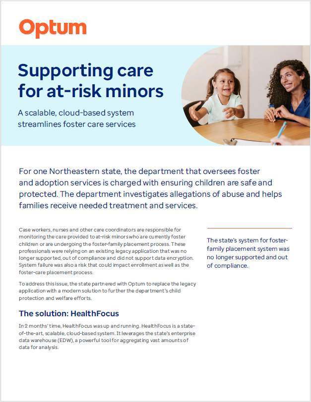 Supporting Care for At-Risk Minors