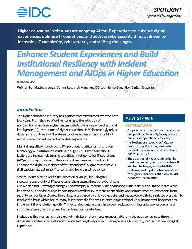 Discover How AIOps Powers Student Success and Institutional Resilience