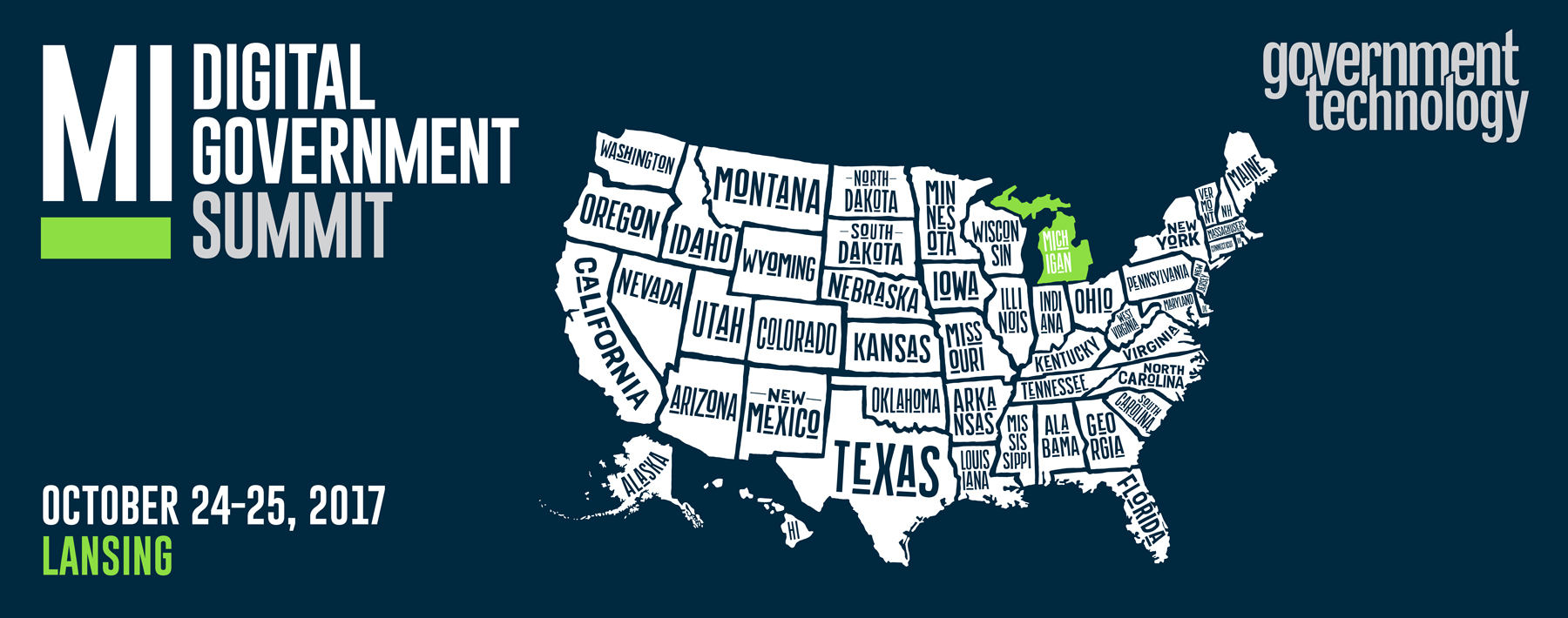 Michigan Digital Government Summit 2017 Banner