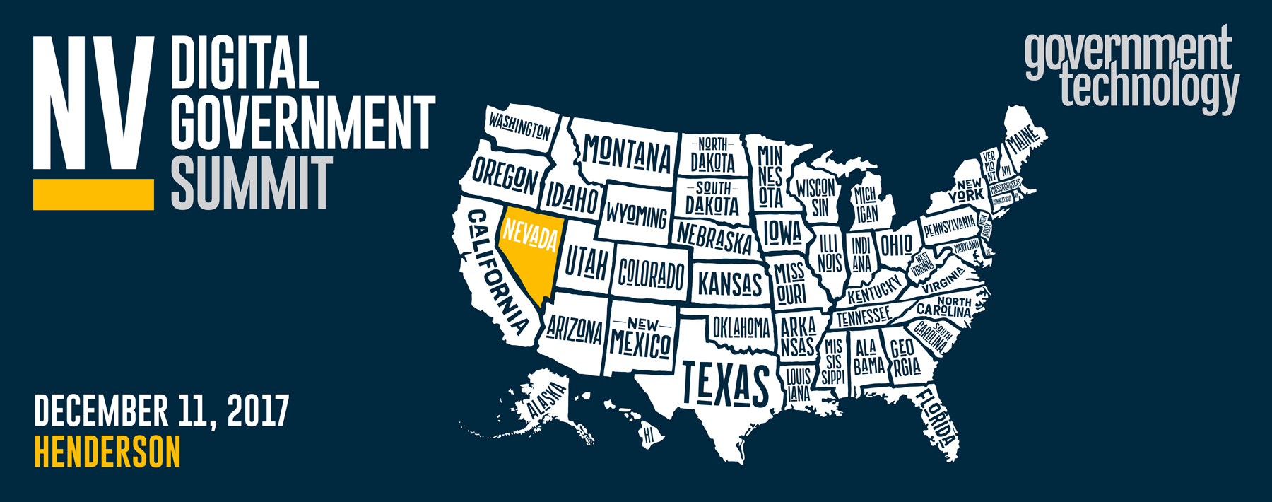 Nevada Digital Government Summit 2017 Banner