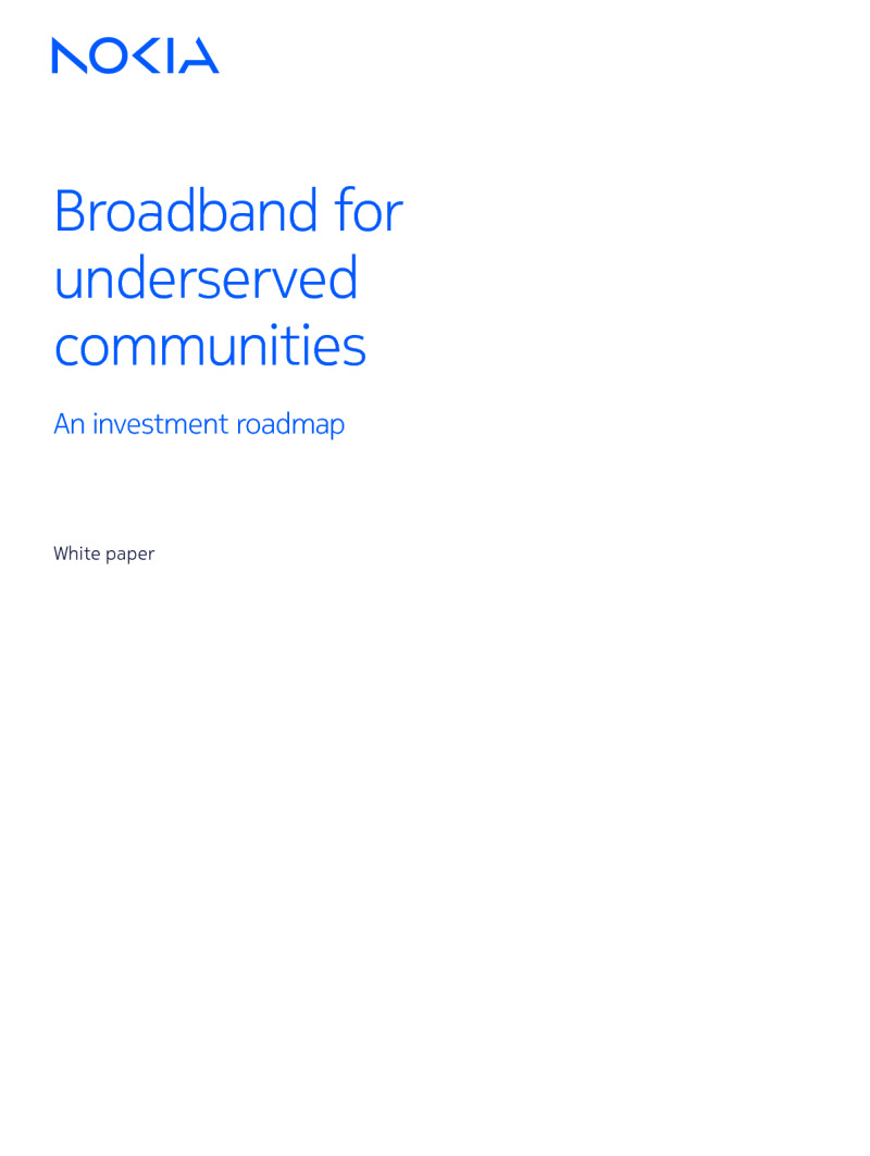 Broadband for Underserved Communities: An Investment Roadmap