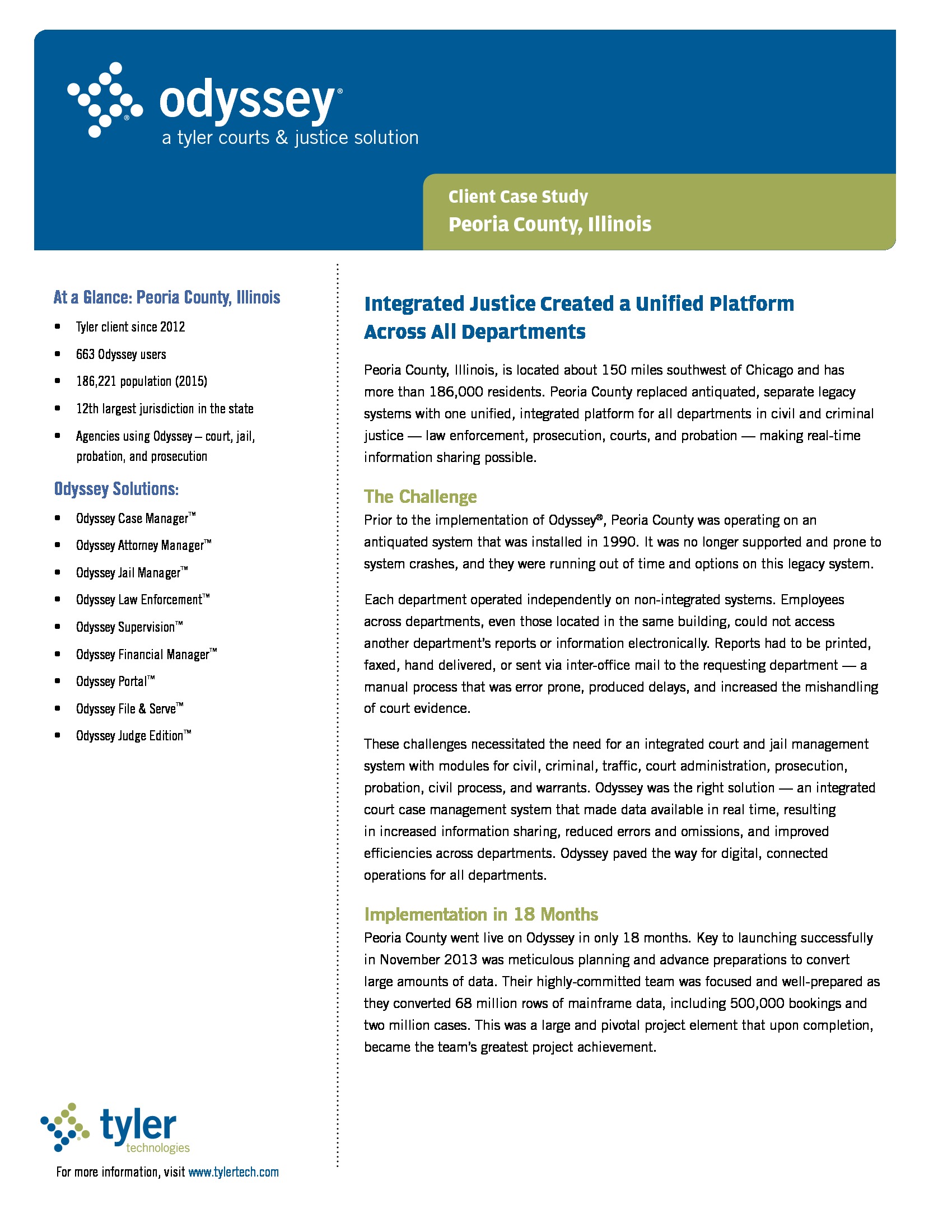 Integrated Justice Created a Unified Platform Across All Departments