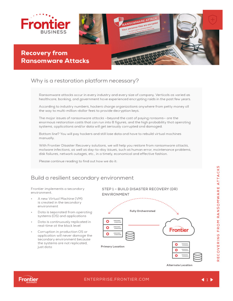 Recovering from Ransomware Attacks
