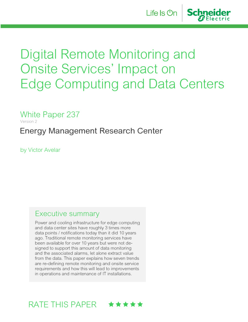 Digital Remote Monitoring and Onsite Services Impact