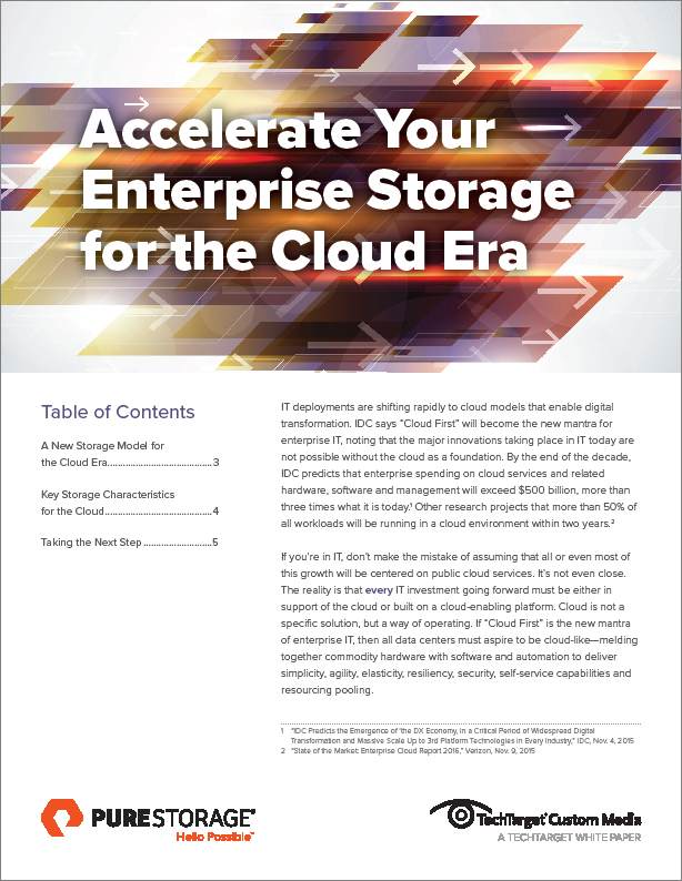 Accelerate Your Enterprise Storage for the Cloud Era