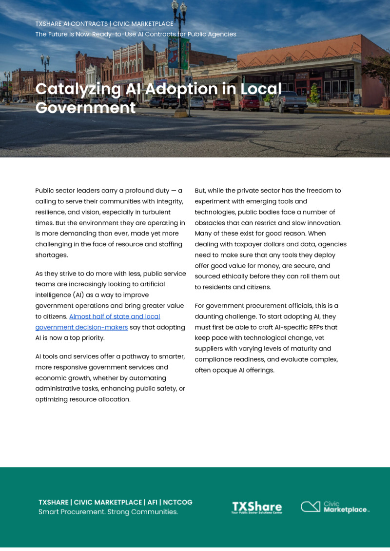 Get the Guide: Cooperative AI Procurement for Government