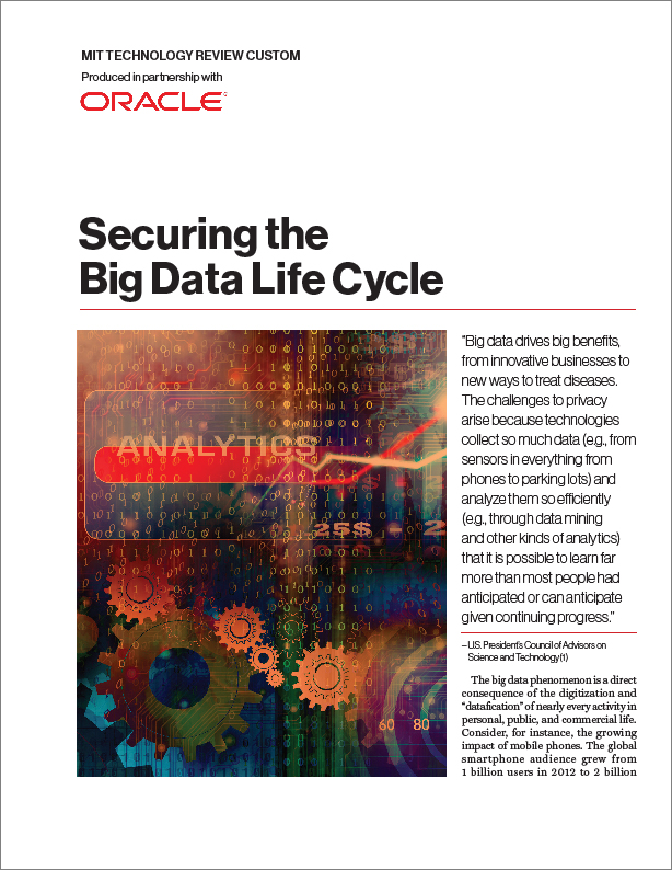 Securing the Big Data Life Cycle