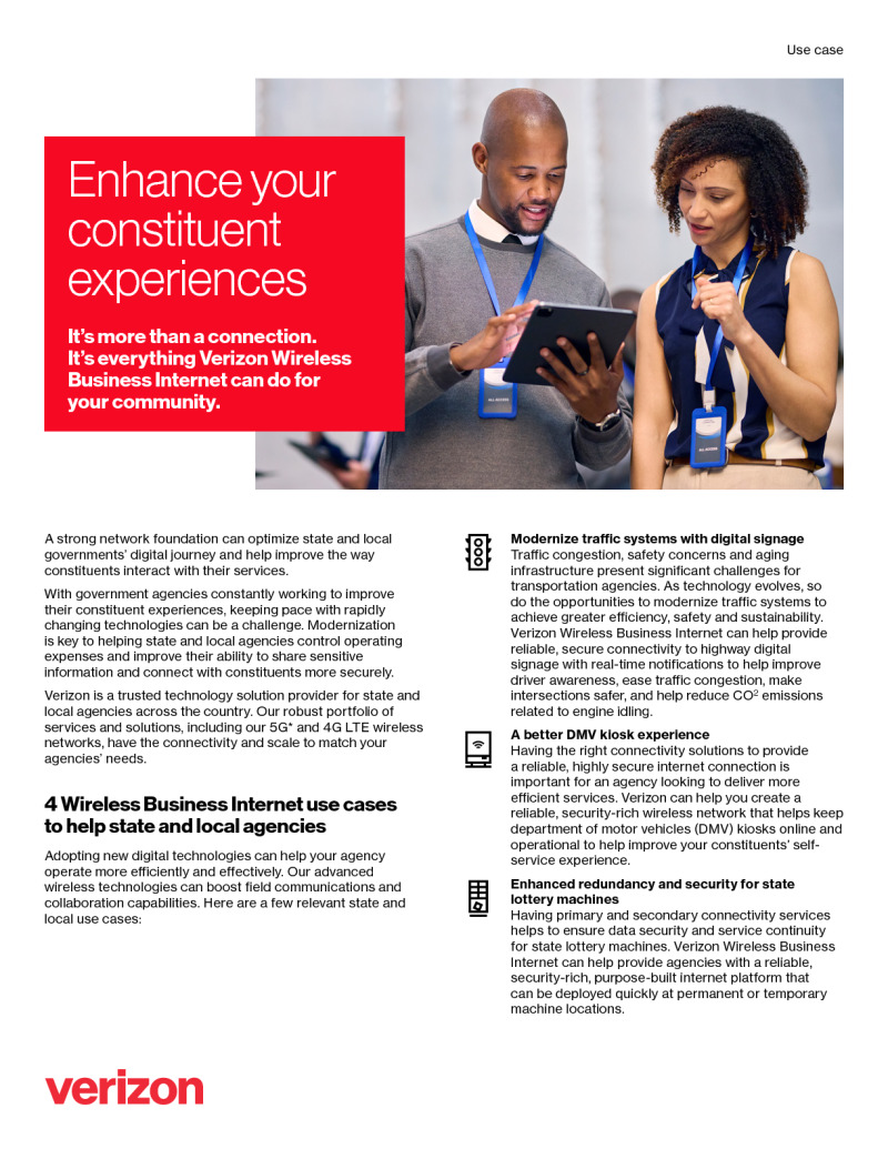 Four Connectivity Solutions That Help You Serve Constituents Better