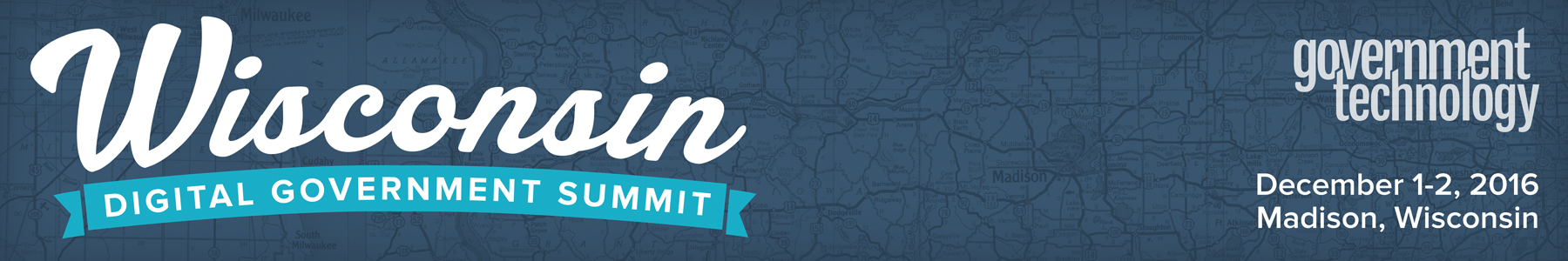 Wisconsin Digital Government Summit 2016 Banner