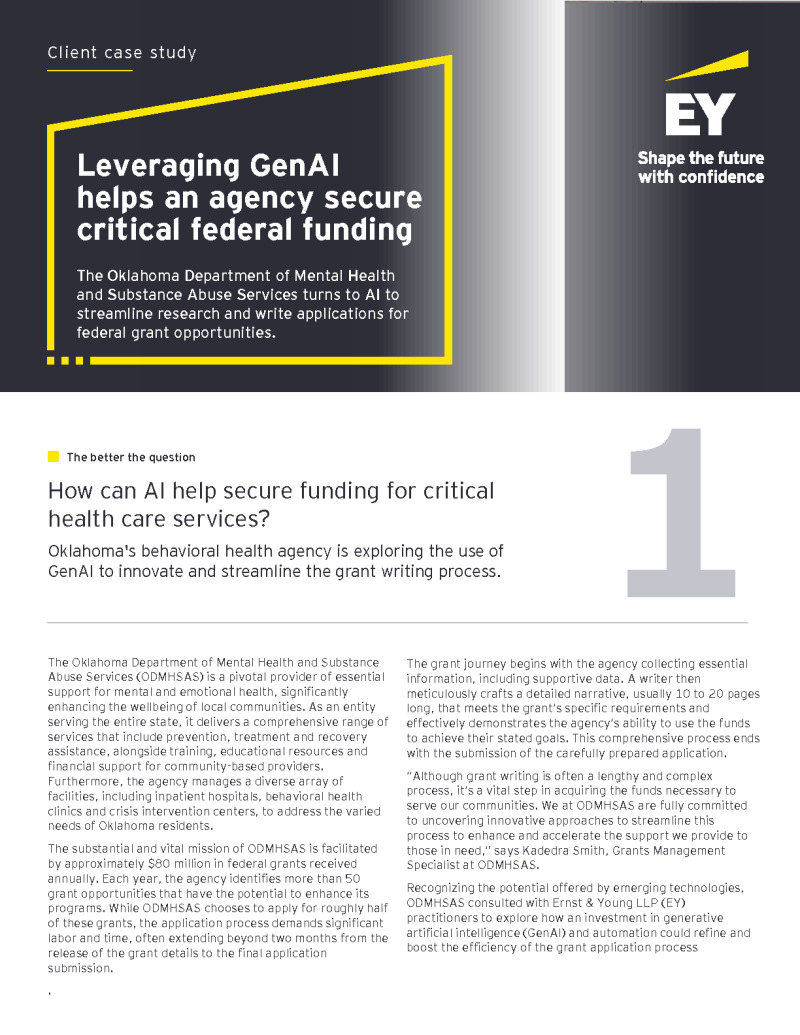 Leveraging GenAI to Secure Critical Federal Funding