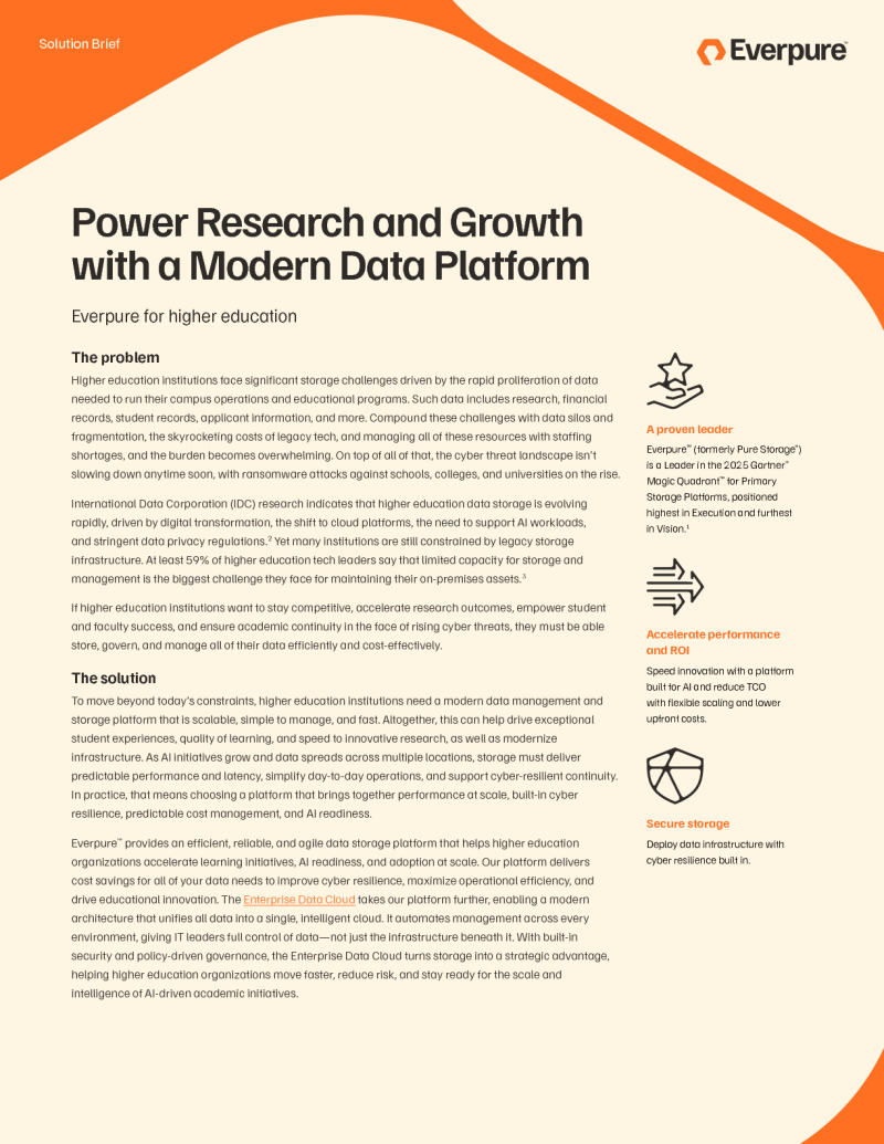 Powering Research and Growth in Higher Ed