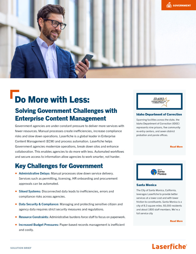 Solving Government Challenges with Enterprise Content Management