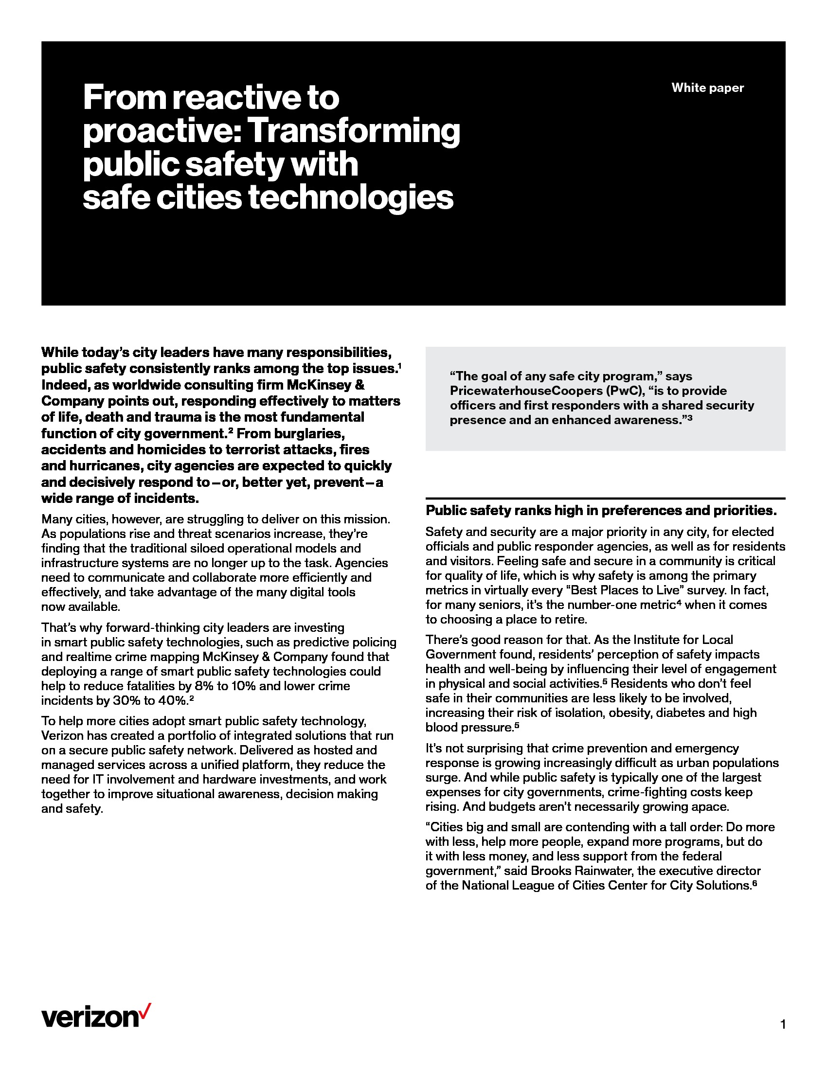 From Reactive to Proactive: Transforming Public Safety with Safe Cities Technologies